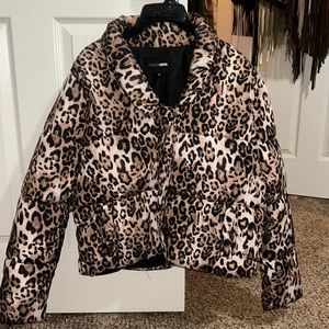 Leopard Print Puffy Jacket - image 1